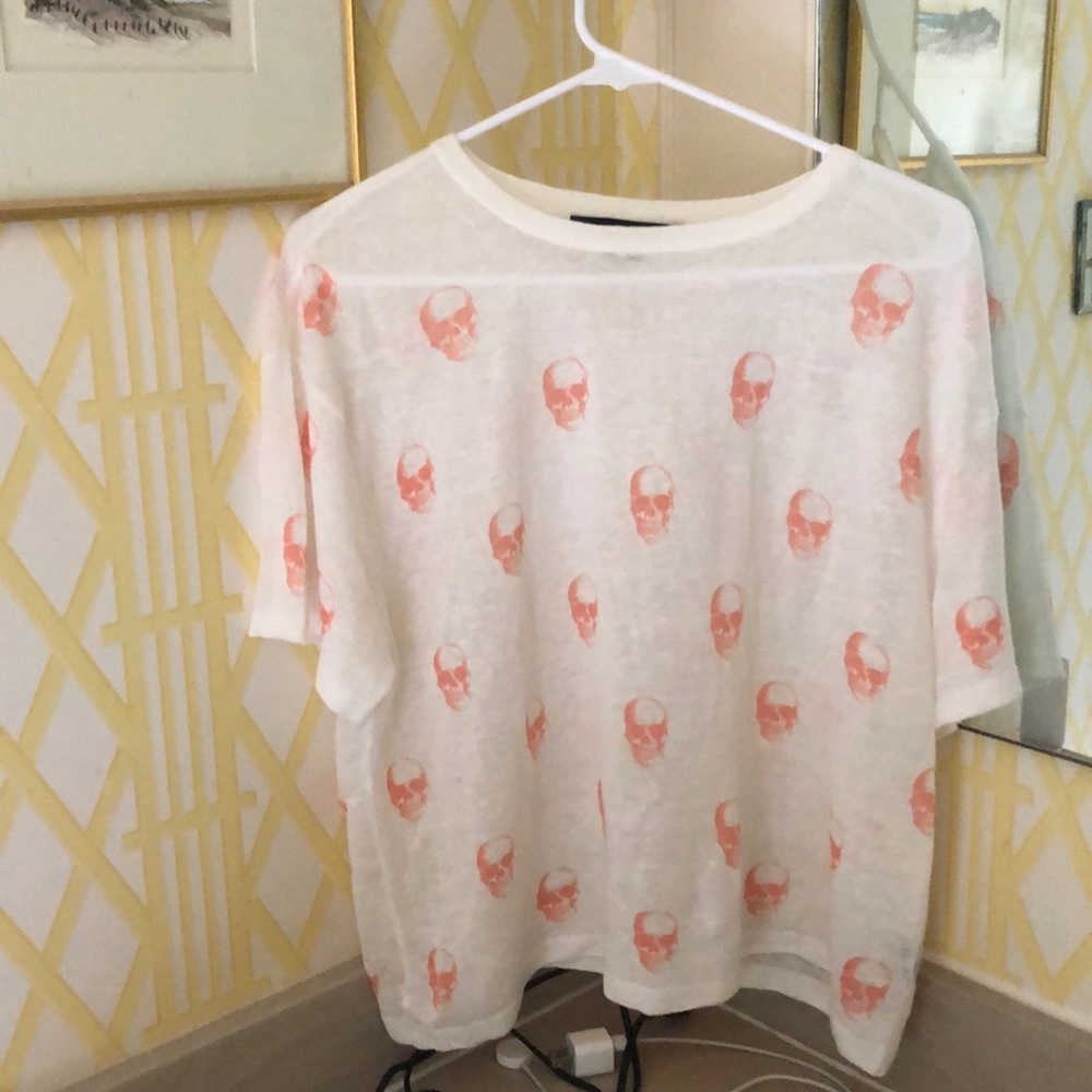 Skull cashmere shirt